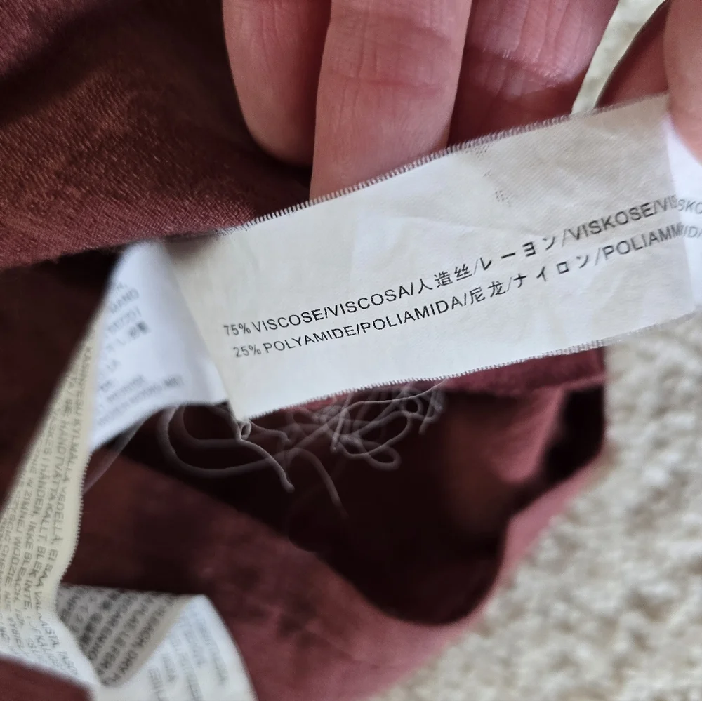 Moon River Size Small Mauve Rose Short Sleeve Blouse Lightweight Top - Picture 8 of 9